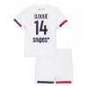 Paris Saint-Germain Desire Doue #14 Borta Kläder Barn 2025-26 Kortärmad (+ Korta byxor)